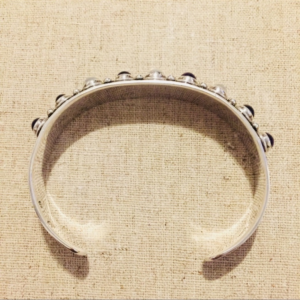 Nicky Butler | Bracelet | Sterling Cuff | Amethyst & Moonstone - Picture 2 of 16